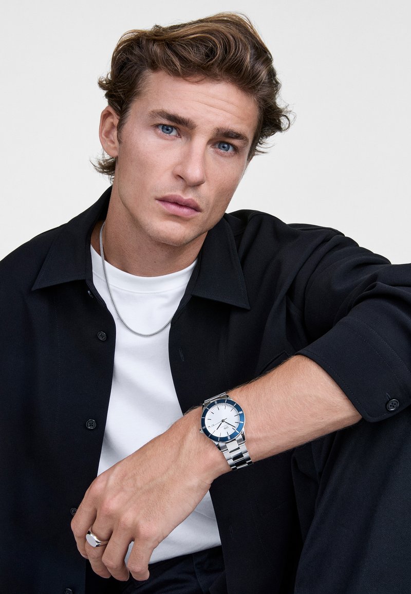 Daniel Wellington TIDE MESH NECKLACE SILVER 2.8 - Halsband - silver-coloured