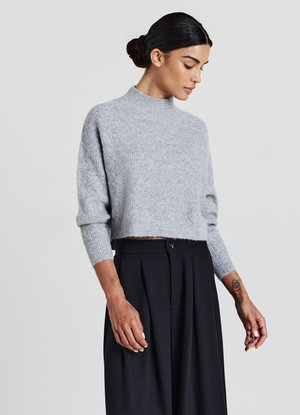 Calliope CON TRECCE - Maglione - grigio perla