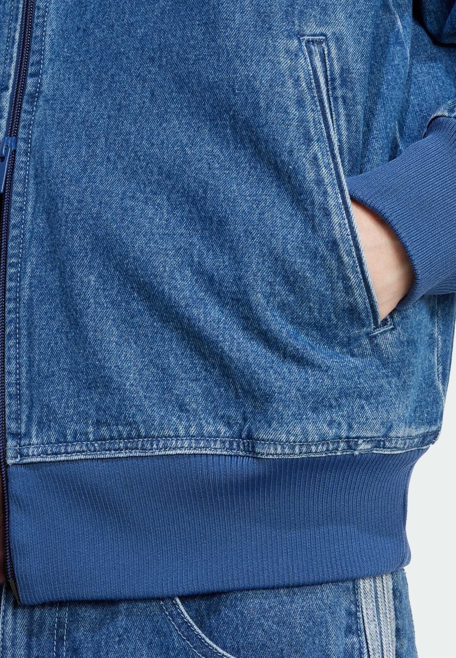 ジャケット (W) Adidas Adicolor Denim Track Top True Indigo Denim Jackets adidas Adicolor Denim Track Top Blue/ Indigo Denim