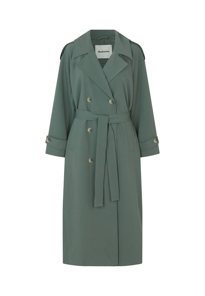 Modström Trenchcoat lichtgroen