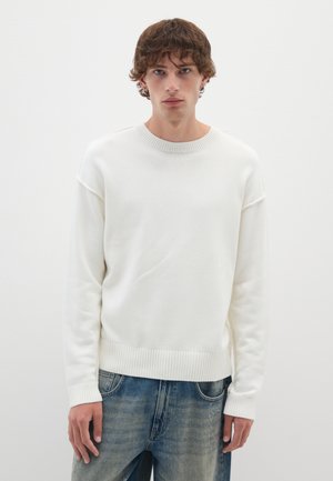 REGULAR FIT - Strickpullover - optical white