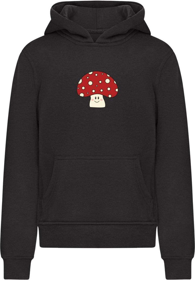 Felpa Con Cappuccio Donna Mushroom – Zip Lunga, Tasche, Stile Boho, Righe E Fantasia (Taglie XS-5XL)