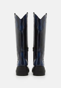 Bronx DAFF-EY - Botas de cowboy/motociclista - black/galactic blue