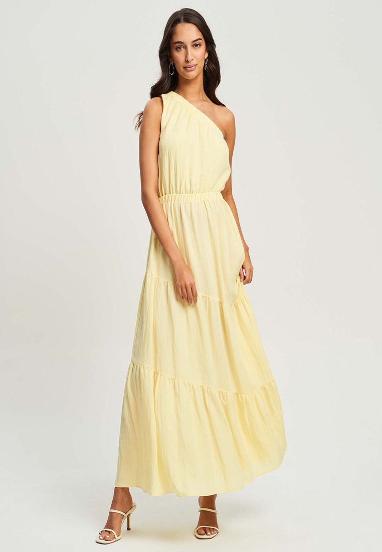 TUSSAH INDY Maxi dress pastel yellow/mottled yellow Zalando.de