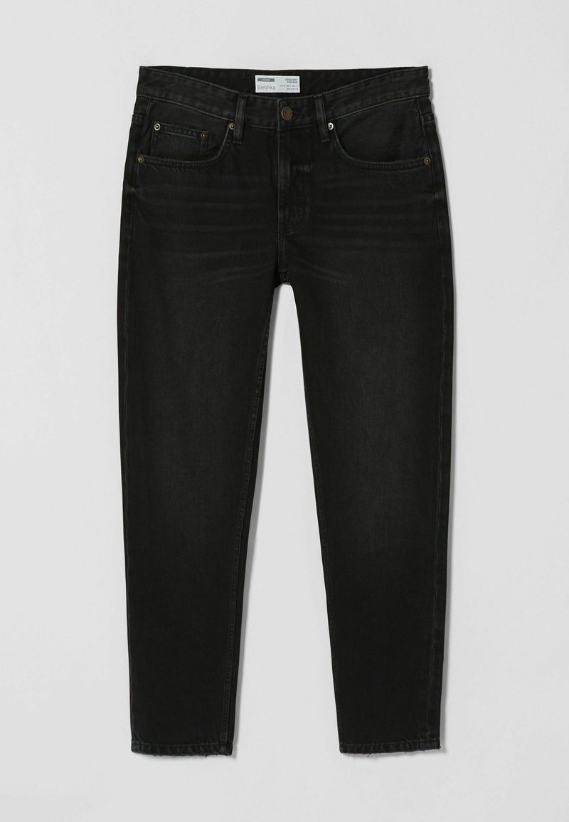 Bershka Straight leg jeans zwart