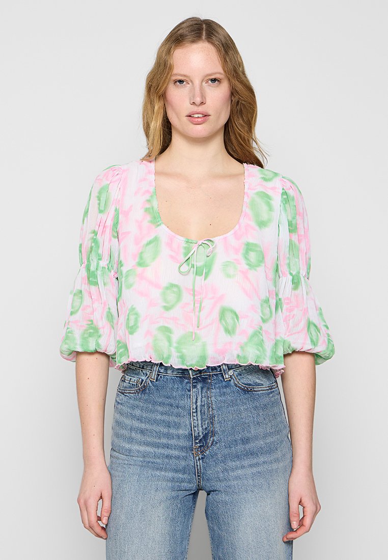 Ganni Blouse donkerroze