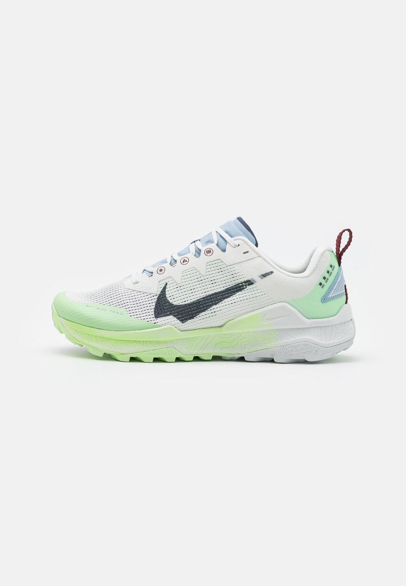 Nike Performance REACT WILDHORSE 8 - Scarpe da trail running - summit white/thunder blue/vapor green/light armory blue/dark team red