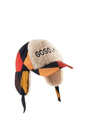 Gosoaky, HAPPY CLAM UNISEX - Cap - teddy rainbow argyle
