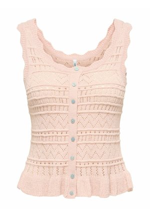 ONLY, KNITTED TOP ONLSUNNY KNITTED TOP - Veste sans manches - peach whip