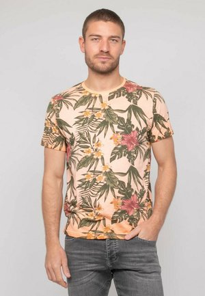 T-shirt imprimé - corail