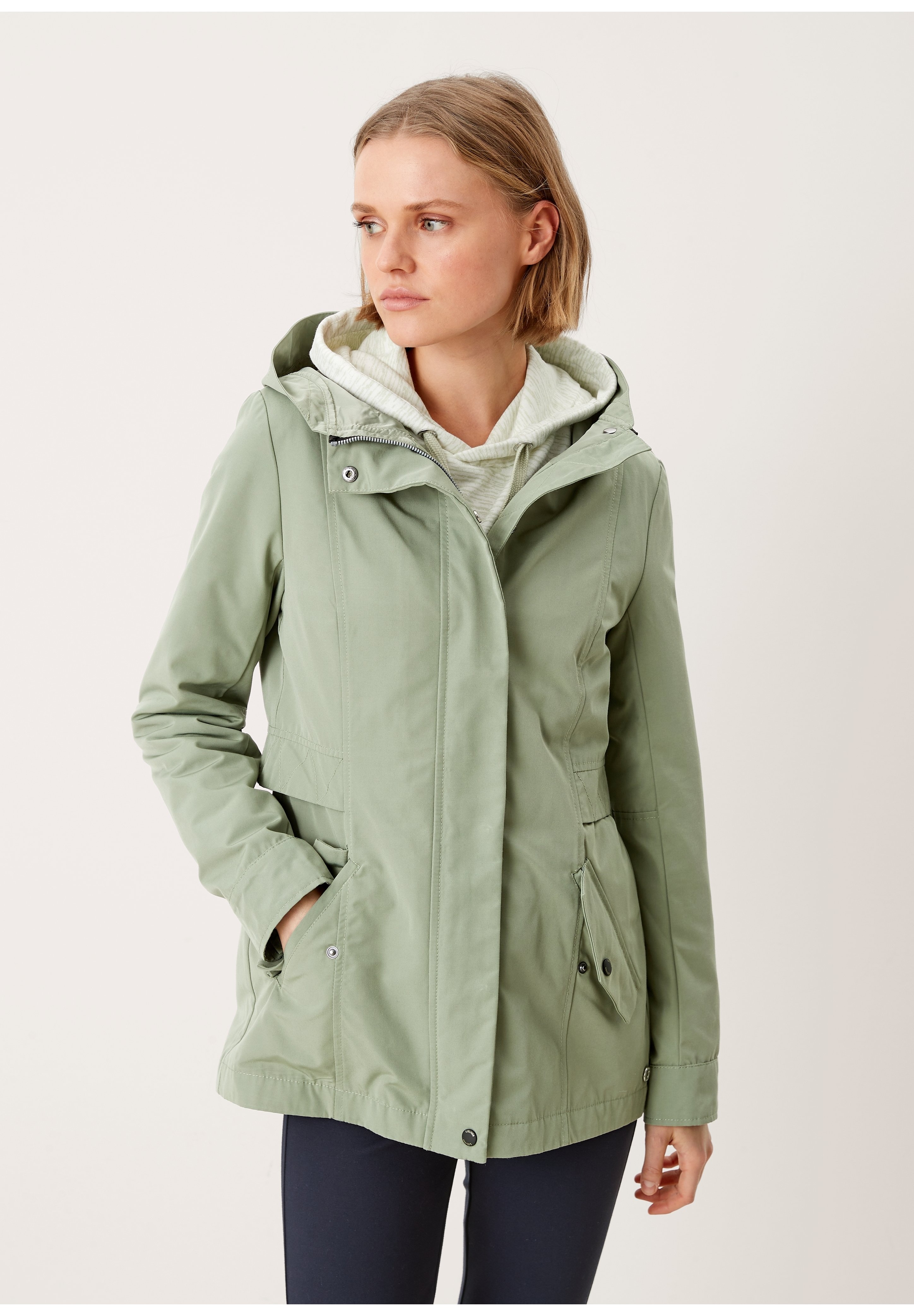 s.Oliver Parka - light khaki/verde oscuro - Zalando.es