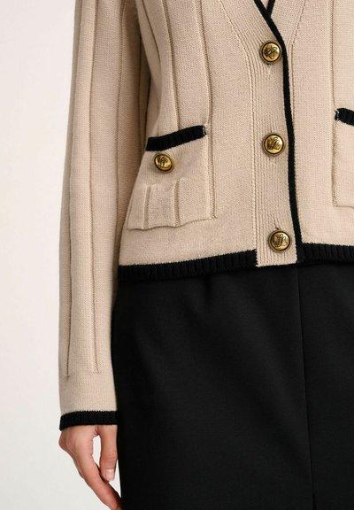 Luisa Spagnoli MOZIONE - Cardigan - beige nero