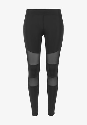 TECH - Legíny - kalhoty - black