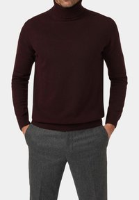 Oscar Jacobson SALIM ROLLNECK - Strickpullover - cherry red