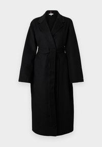 BELTED - Palton clasic - black