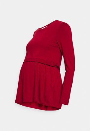 NURSING - Long sleeved top - dark red
