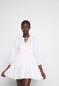 Seafolly BEACH EDIT EMBROIDERY TIERED DRESS - Beach accessory - white