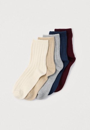 5 PACK - Sokken - grey/bordeaux/navy