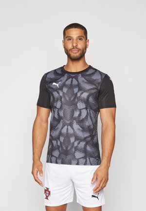 Sports T-shirts - black/white
