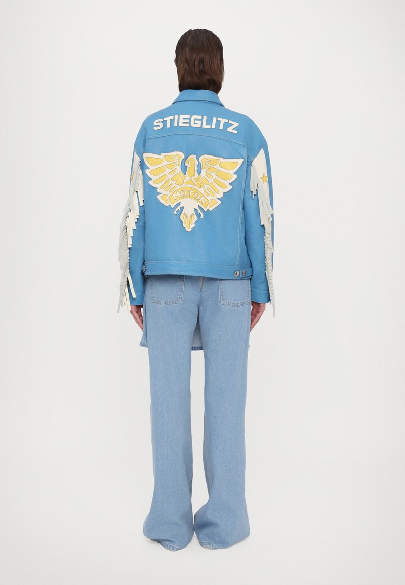 Stieglitz KISHA - Casaco de couro - blue