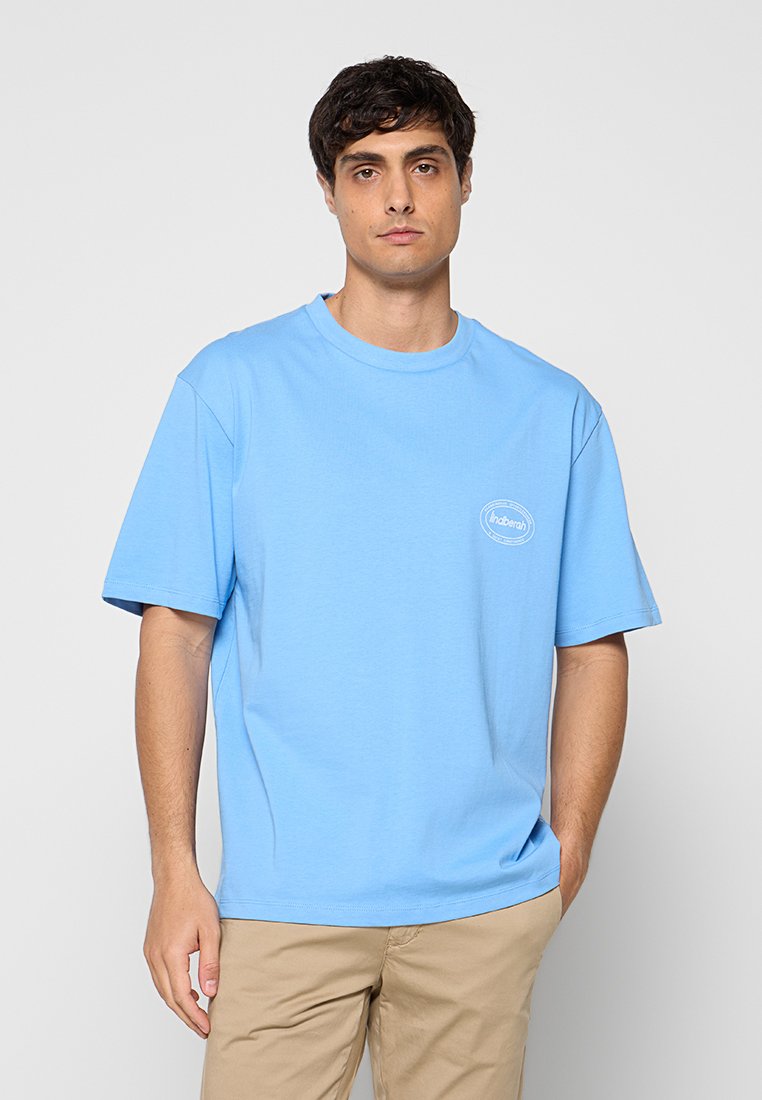 lindbergh T-shirt print blauw