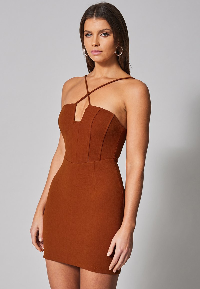 BWLDR EDMONTON KRISTINA Cocktail dress / Party dress copper/brown