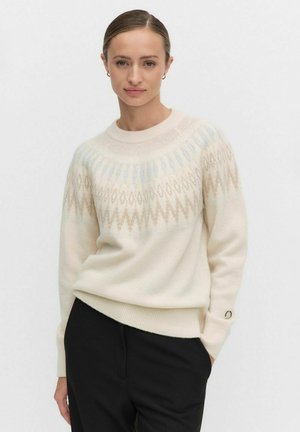 ASTA - Stickad tröja - jacquard offwh