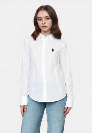 Bluza z gumbi - weiss