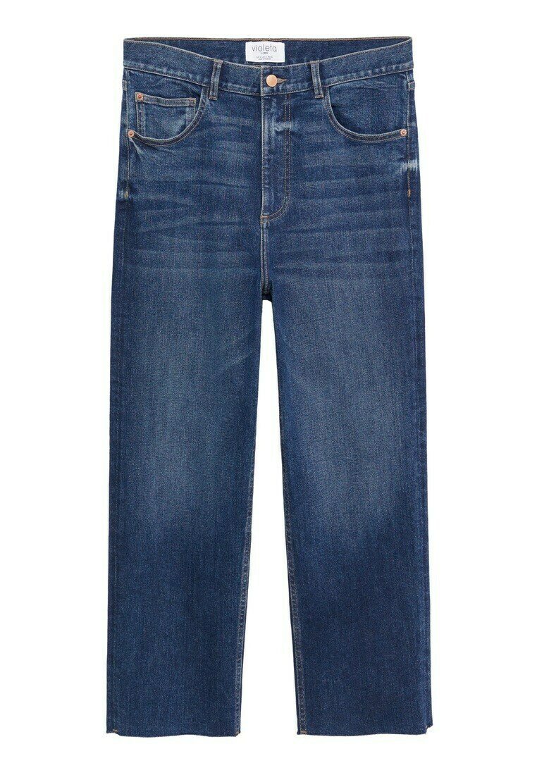 Violeta by Mango Straight leg jeans donkerblauw Violeta by Mango Straight leg jeans donkerblauw