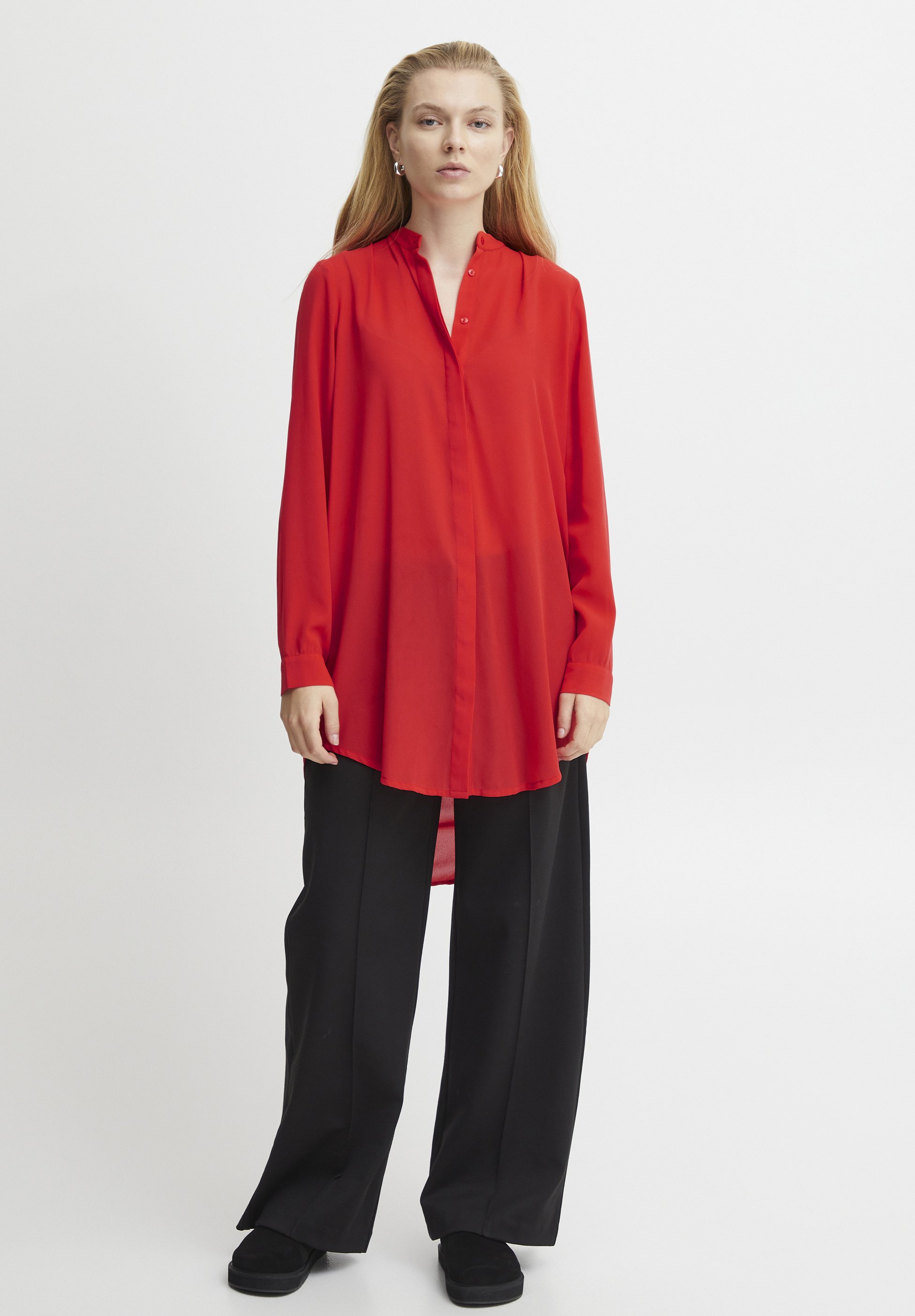売れ筋商品|||イチ シャツ レディース トップス IHMARRAKECH - Button-down blouse - bittersweet ICHI IHMARRAKECH - Button-down blouse - bittersweet/red