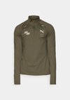 HYROX RUN CLOUDSPUN 1/4 ZIP - Longsleeve - dark olive