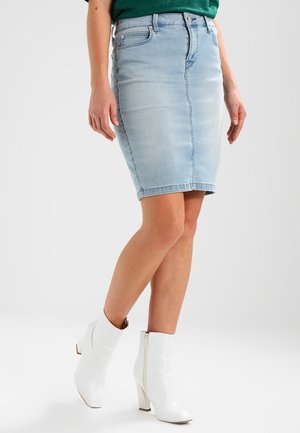 Jupe crayon - light-blue denim