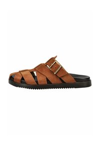 Steve Madden PANTOLETTEN - Mules - cognac suede