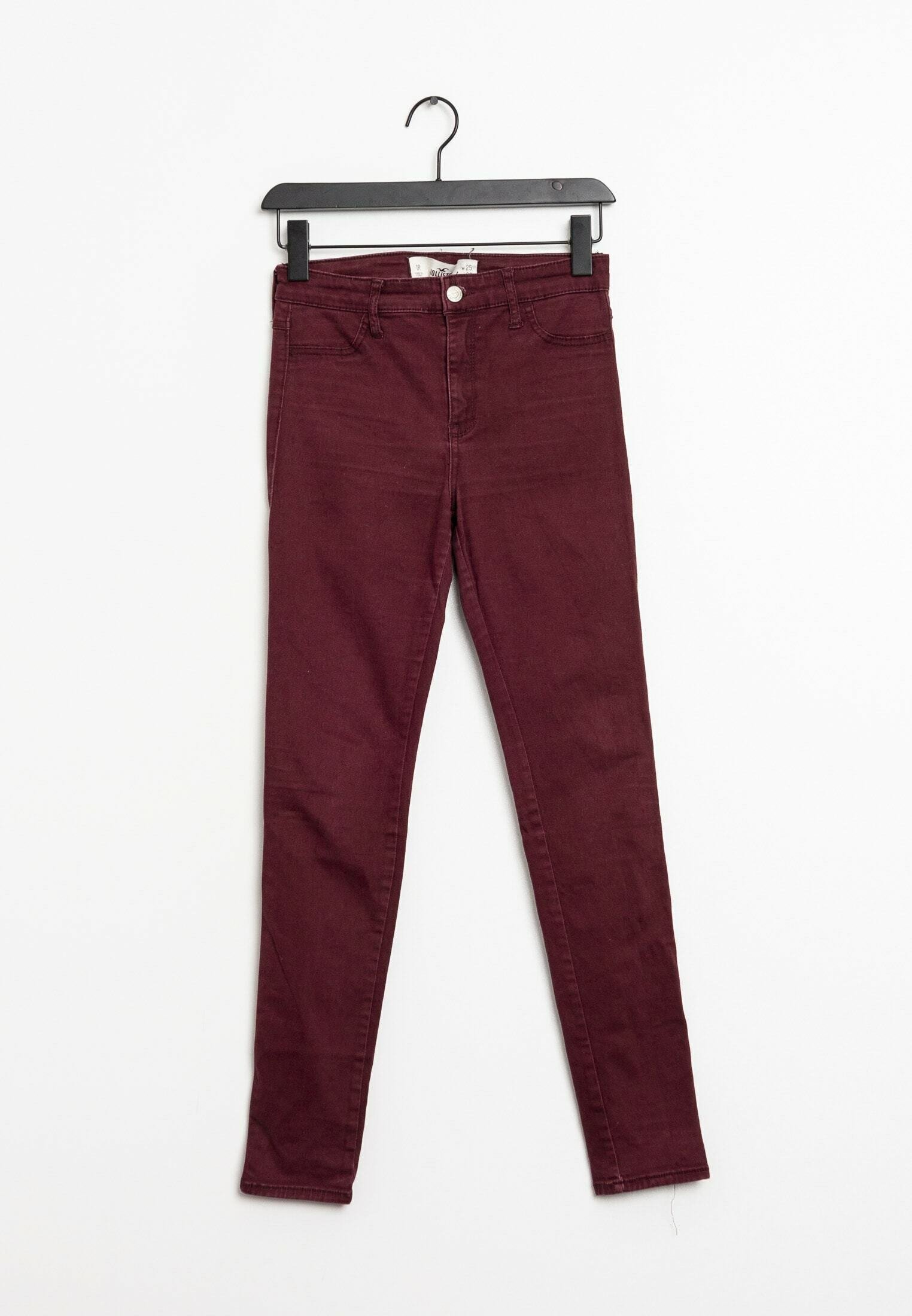 Zalando Hollister Boys Pants Hollister Slim Fit Jeans Red/bordeaux