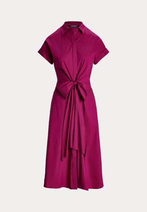 Lauren Ralph Lauren STRETCH COTTON SHIRTDRESS - Srajčna obleka - fuchsia berry