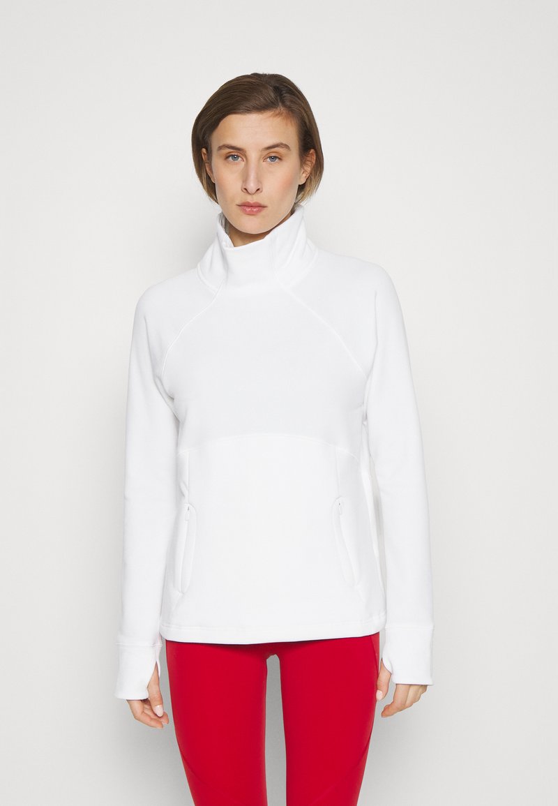 Athleta ALTITUDE POLARTEC FUNNEL NECK Sweatshirt bright white/blanc