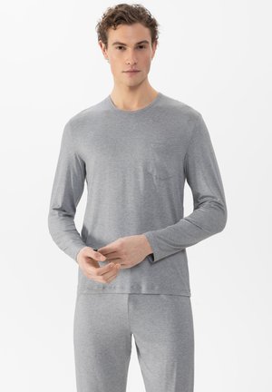 mey LANGARM SERIE EASY - Haut de pyjama - light grey melange