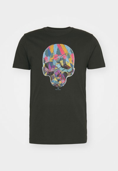 PS Paul Smith MENS SLIM FIT MULTI SKULL - T-shirts med print - blacks