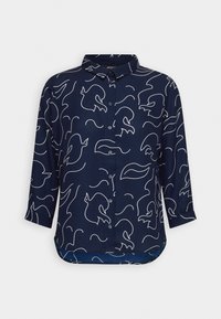 Monki Button-down blouse - dark blue