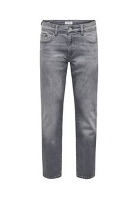 KLASSISCHE STONE WASHED ONSWEFT - Straight leg jeans - hellgrau