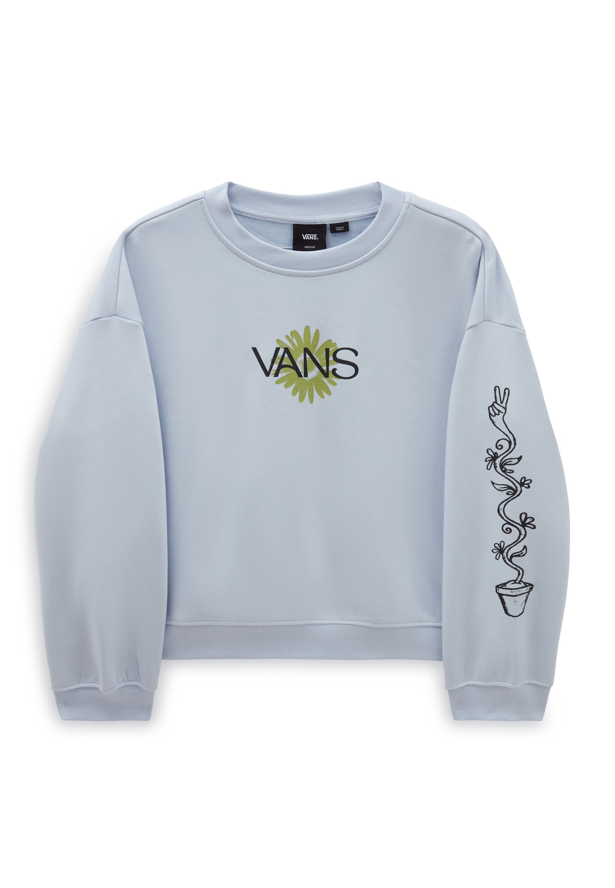 Vans BEE PEACE SLOUCHY CREW Sweatshirt halogen blue/bleu