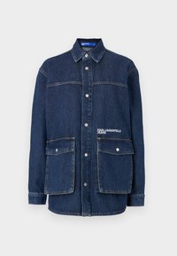 UTILITY OVERSHIRT - Button-down blouse - washed dark blue