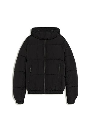 Bershka, HOODED PUFFY - JACKET - Veste d'hiver - black