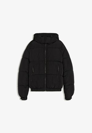 Bershka, HOODED PUFFY - JACKET - Veste d'hiver - black