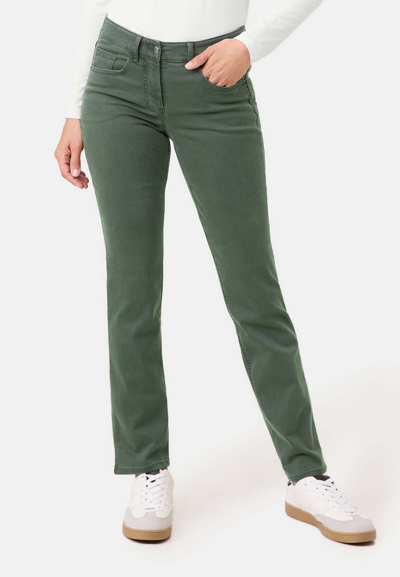 Gerry Weber Damen 3/4 Jeans SOL꞉INE BEST4ME High Light unifarben 3/4 Länge Solar Pink 42 im Sale