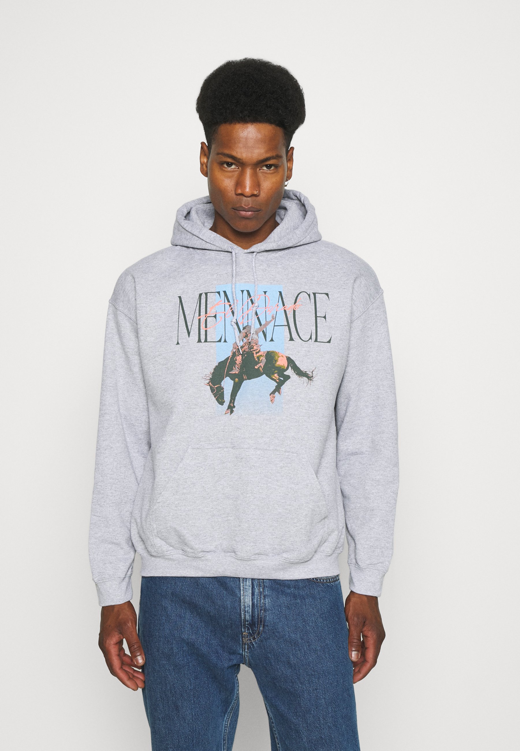 Mennace ROSEBOWL RODEO REGULAR HOODIE - Sweater - grey/grijs - Zalando.nl