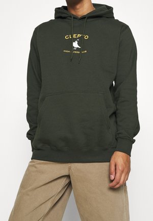 Felpa con cappuccio - olive