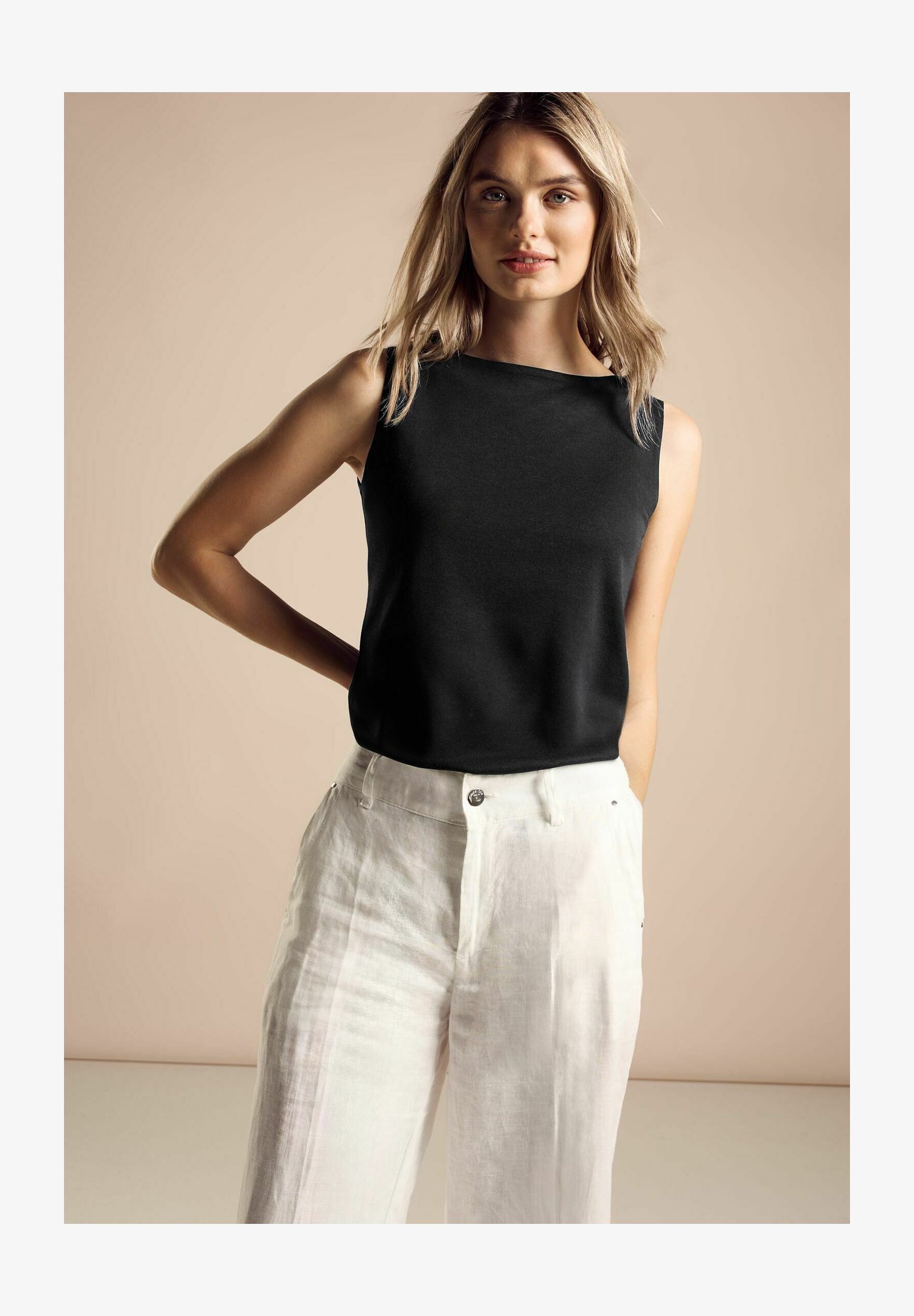 Street One Top Con Spalline Regolabili – Maglietta Basic Donna In Jersey Morbido, Versatile Come Intimo O Capo Singolo