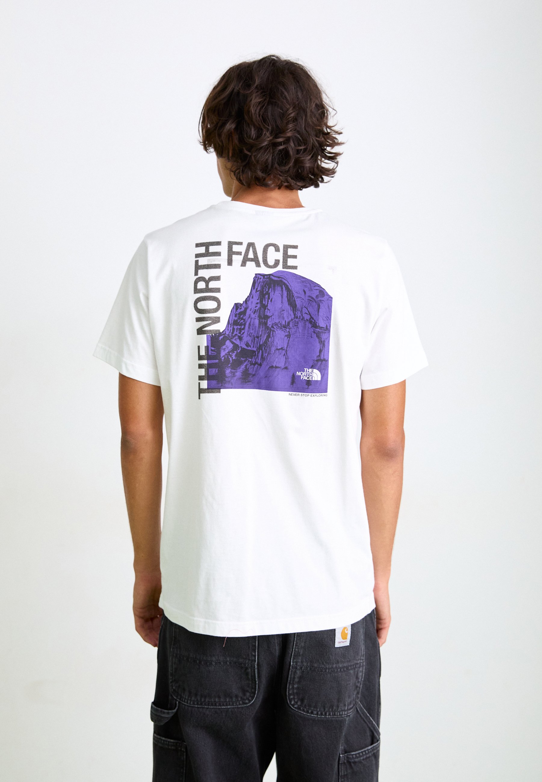 The North Face HALF DOME TEE Print T-shirt white Zalando