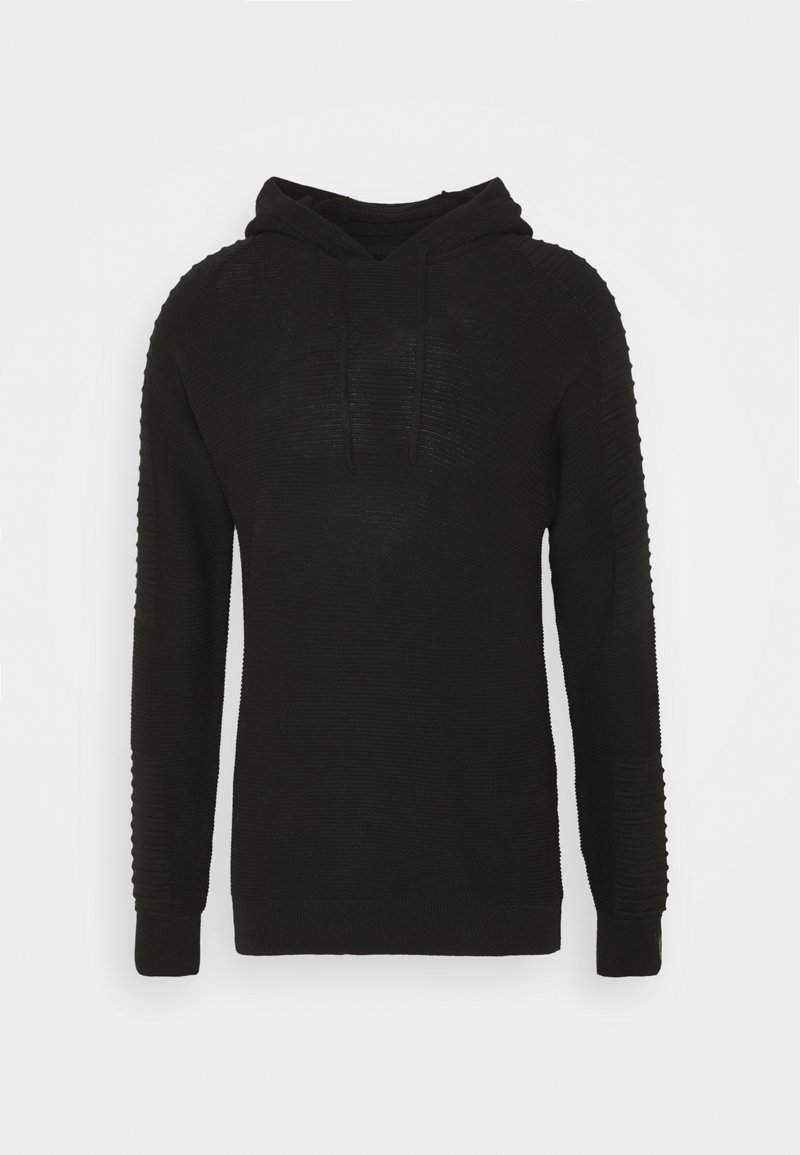 Brave Soul Maglione Uomo Con Cappuccio – Nero, Taglia L – Manica Lunga, Lavabile In Lavatrice